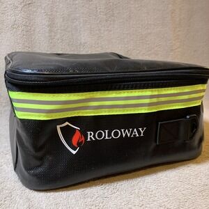 ROLOWAY Fireproof Document Bag with Lock (17" x 12" x 5") Multi Pockets Strap